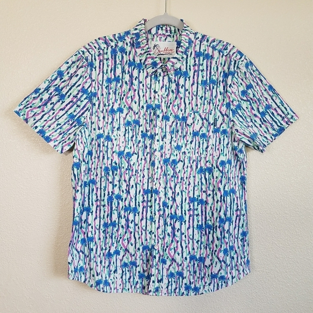 Chubbies Short Sleeve Button Up Top